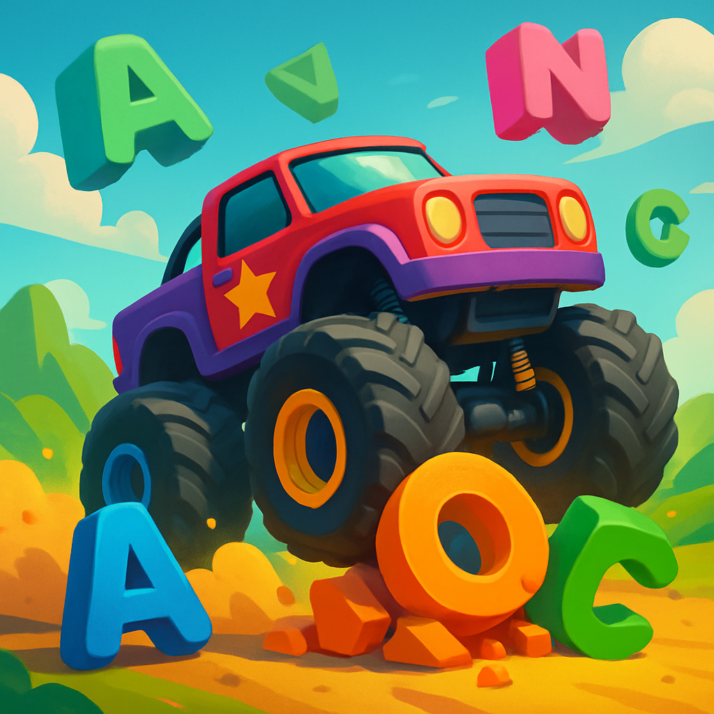 Alphabet Rampage: Monster Truck Letters