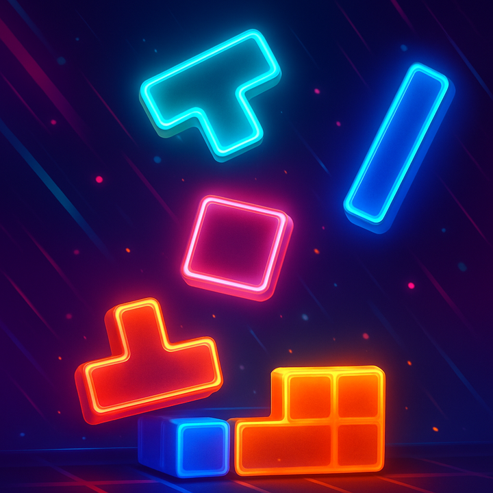Neon Block Drop